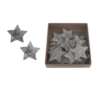 Decorative Bark Stars, 24 pcs D7953