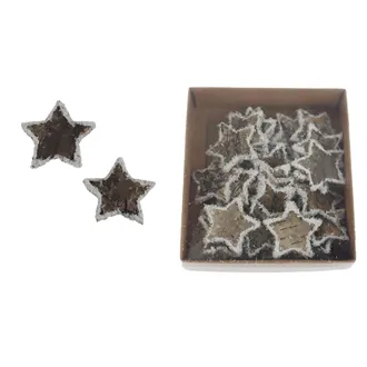 Decorative Bark Stars, 36 pcs D7955