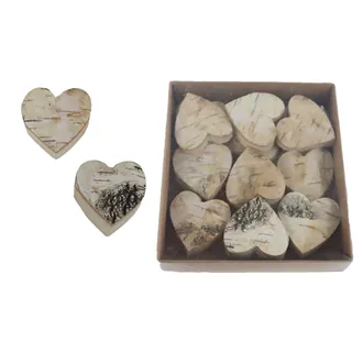 Decorative Hearts, 12 pcs D7960