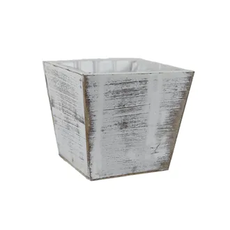 Wooden planter with plastic liner D7983/1