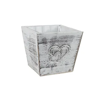 Wooden planter with plastic liner D7987/1