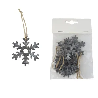 Hanging Snowflake 4 pcs D8014