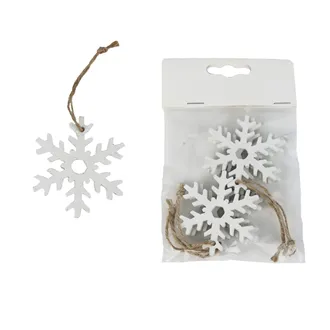 Hanging Snowflake 4 pcs D8015