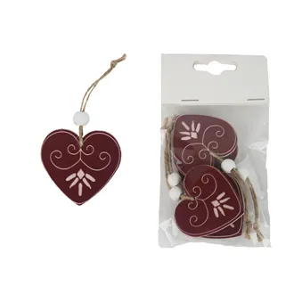 Hanging Heart 4 pcs D8038