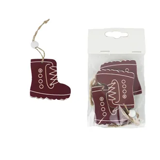 Decorative Hanging Boot 4 pcs D8042