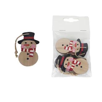 Hanging Snowman 4 pcs D8044