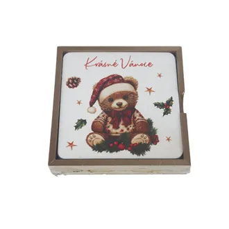 Christmas Coasters S/4 D8091