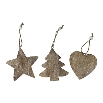 Hanging Christmas Decoration S/3 D8119