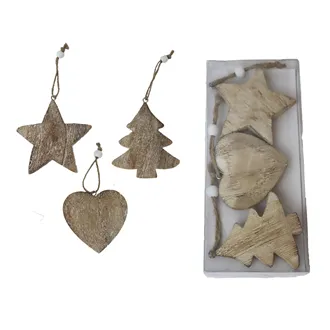 Hanging Christmas Decoration S/3 D8119