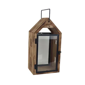 Wooden lantern D8339/B