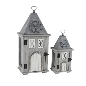 Wooden Lantern D8341/B