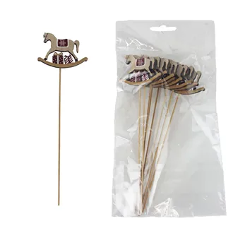 Horse Plant Stake 8 pcs D8368