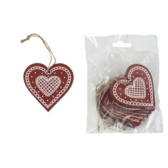 Hanging Heart 10 pcs D8375