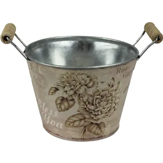 Flower pot, sheet metal dia 14 cm K0154