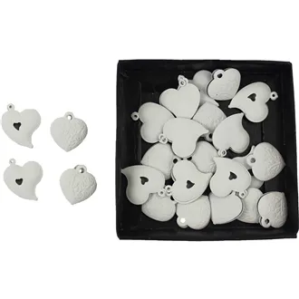 Decorative hearts 24pcs K0186