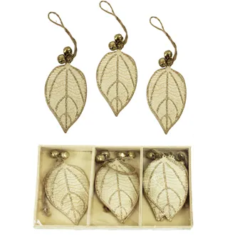 Decorative leaves, 9 pcs K0576