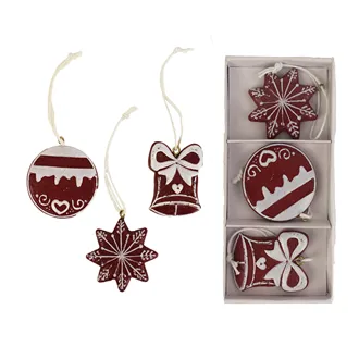 Christmas decorations, 3 pcs. K1147