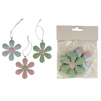 Flower decoration for hanging 6 Pcs. K1381