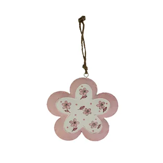 Metal flower pink K1427/1