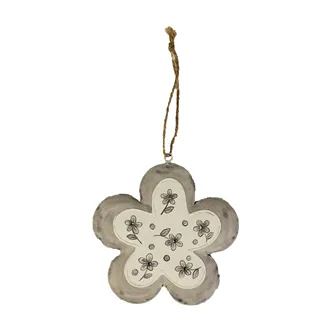 Metal flower grey K1428/1