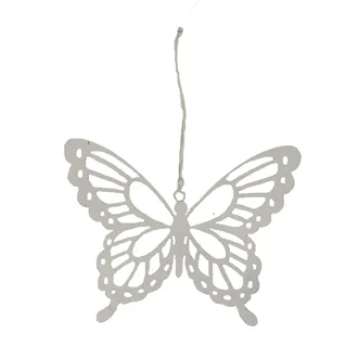 Hanging butterfly white K1445-01