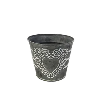 Metal Flower pot round K1470/1
