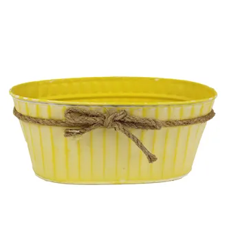 Flowerpot oval yellow K1522-02