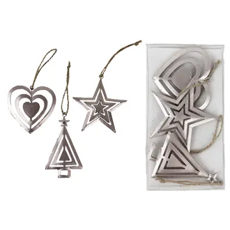 Metal decoration 3 pcs K1688