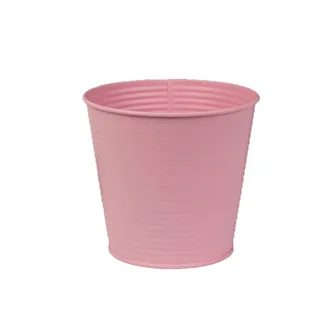 Metal Flowerpot  pink k1863-05