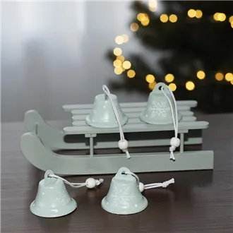 Metal bells, 4pcs K2314-27 