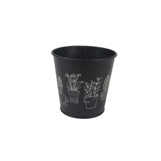Metal flower pot K2602/1