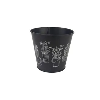 Metal flower pot K2602/2