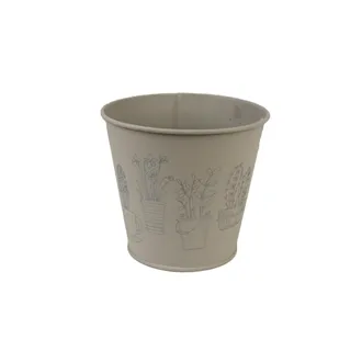 Metal flower pot K2604/2