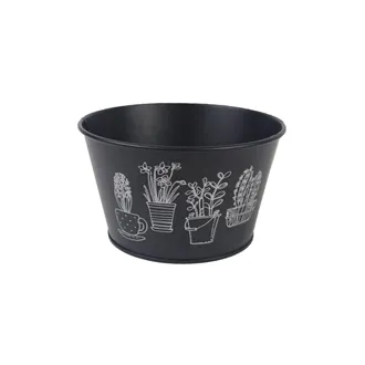 Metal flower pot K2605/1