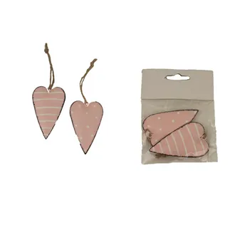Heart decoration, 2 pcs K2770-05 