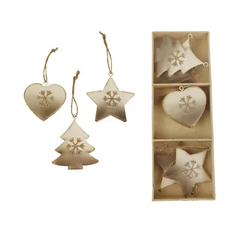 Decoration for hanging, 6 pcs K2837-01