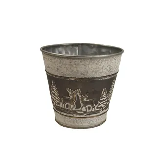 Metal flower pot K2862/1