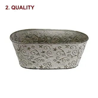 Metal flower pot K2906/2 2nd quality