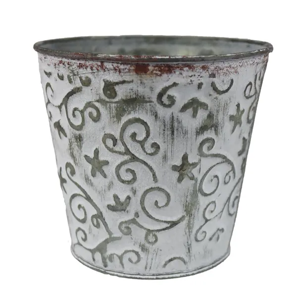 Metal flower pot K2907/2 2nd quality