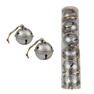Metal jingle bells, 6 pcs K2918-28