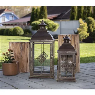 Metal lantern K2957 / Set of 2