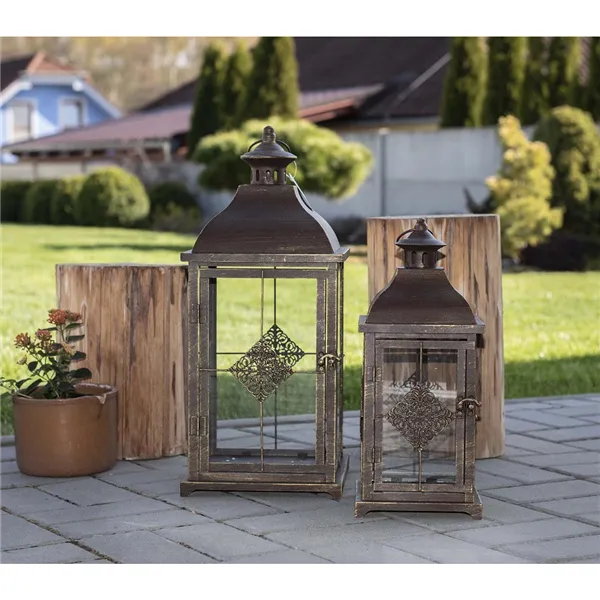 Metal lantern K2957 / Set of 2