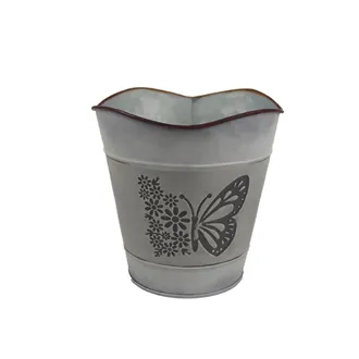 Metal flower pot butterfly K3344/1