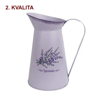 Tin teapot lavender 2nd quality K3573/2B