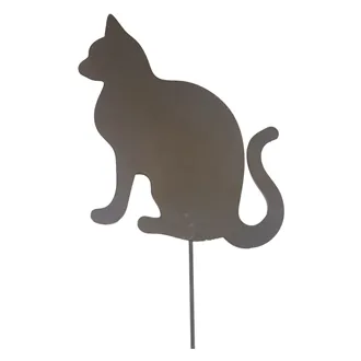 Cat deco on stick K4013
