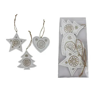 Christmas decorations for hanging, 3 pcs K4378