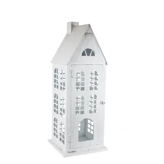 Decorative metal house candle holder middle K4443/C