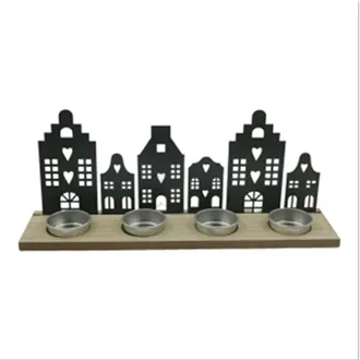 Advent candlestick houses K4455
