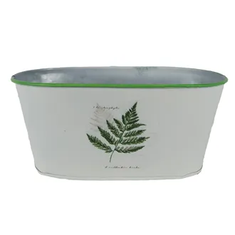 Tin flower pot oval K4592/2