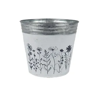 Tin flower pot K4599/2